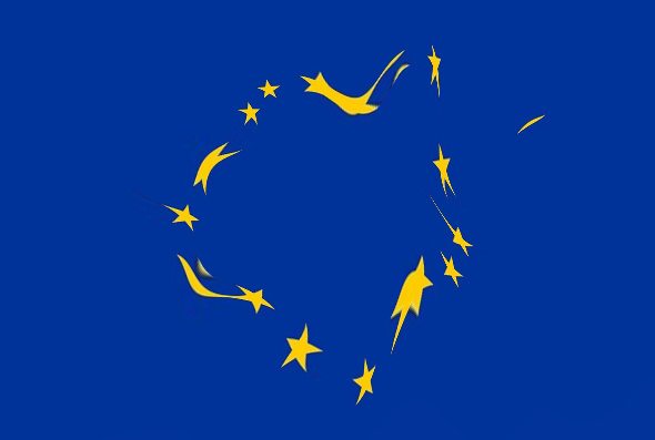 europe flag deform